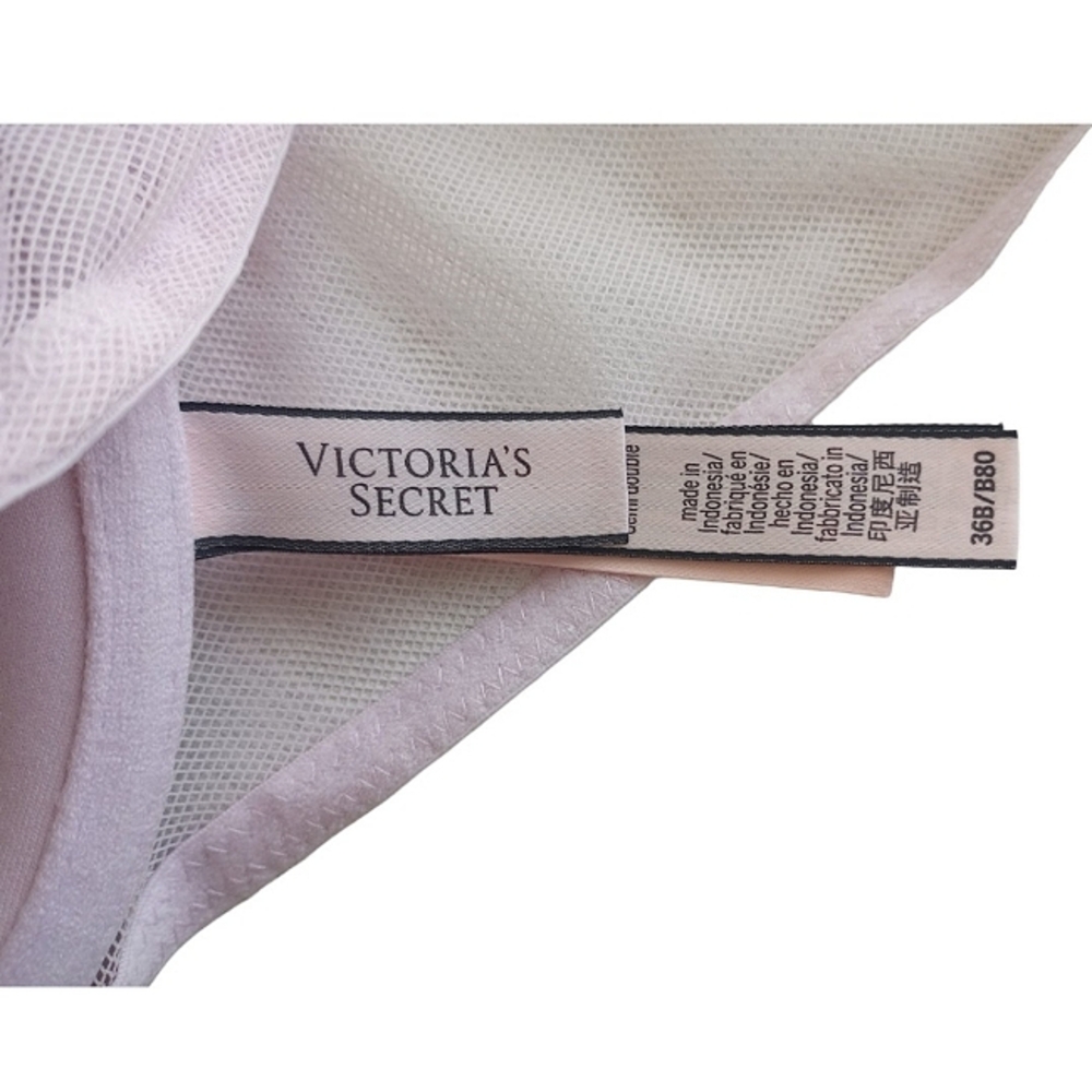 Victoria's Secret Lace Racer Back T-shirt Bra 36B French Purple - Picture 4 of 11